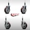 Service Caster 5'' SS Maroon Poly Wheel Swivel 3/4'' Expanding Stem Caster Set 2 Brakes, 4PK SCC-SSEX20S514-PPUB-MRN-2-TLB-2-34 - alternate 5